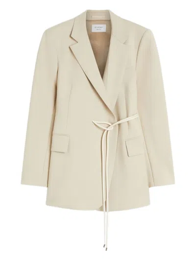 Sportmax Wool Coat In Neutral