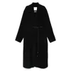 Sportmax Belted Double-breasted Coat In Black