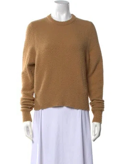 Pre-owned Sportmax Wool Crew Neck Sweater In Brown