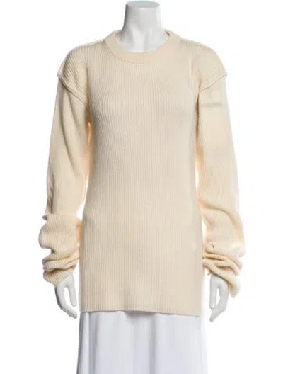 Pre-owned Sportmax Wool Crew Neck Sweater W/ Tags In Neutral