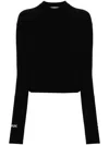 Sportmax Sport Max Wool Crewneck Sweater In Black