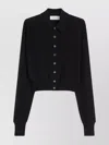 Sportmax Soft Fit Wool Cropped Cardigan Clothing In Black