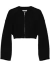 Sportmax Wool Cropped Jacket In Black