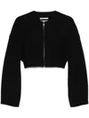 Sportmax Wool Cropped Jacket In Black