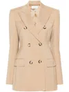 Sportmax Adamo Wool Blazer In Beige