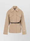 Sportmax Camel Brown Virgin Wool Cantore Jacket In Neutral