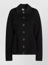 Sportmax Wool Jacket With Collar And Flap Pockets In Black
