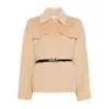 Sportmax Lapel Long-sleeved Suit Jacket In Brown