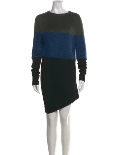 Pre-owned Sportmax Wool Knee-length Dress In Green
