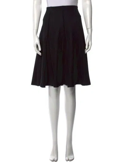 Pre-owned Sportmax Wool Knee-length Skirt In Black