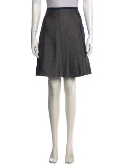 Pre-owned Sportmax Wool Knee-length Skirt In Gray
