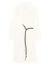 Sportmax Double-faced Robe Coat Clothing In White