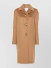 Sportmax Brown Wool Midi Coat