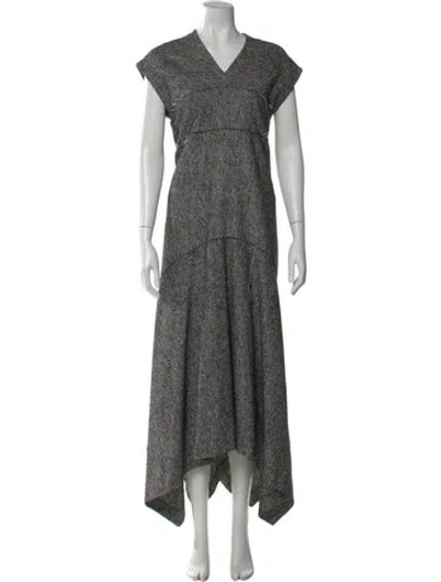 Pre-owned Sportmax Wool Midi Length Dress In Black