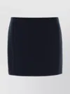 Sportmax Wool Mini Skirt Featuring Seam Detailing In Blue
