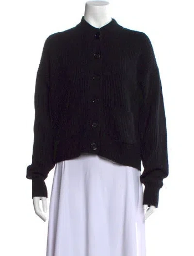 Pre-owned Sportmax Wool Mock Neck Sweater In Black