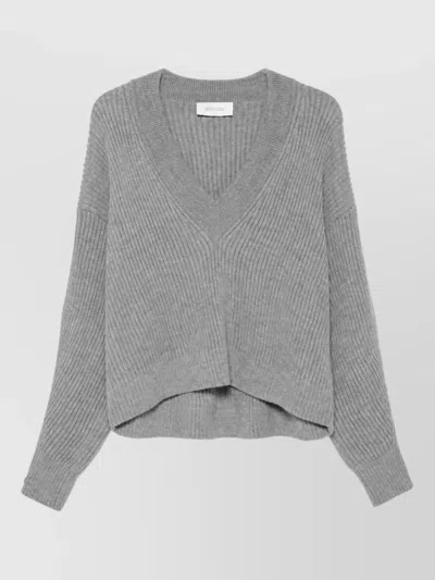 Sportmax Wool Oversized V-neck Sweater