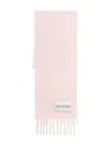 Sportmax Fringed Edge Scarf Collection In Pink