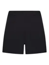 Sportmax Double Pleated Tailored Shorts In Luxurious Wool In Black