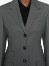 Sportmax Sport Max Wool Single Breasted Jacket In Grey