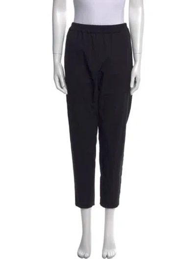 Pre-owned Sportmax Wool Skinny Leg Pants In Black