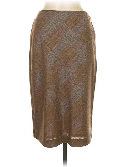 Pre-owned Sportmax Wool Skirt In Brown