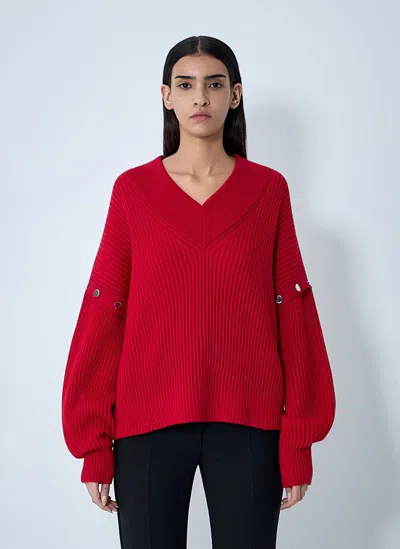 Sportmax Wool Sweater In Red
