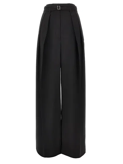 Sportmax Wool Tailored Pants In Black