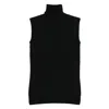 Sportmax Sleeveless "vertigo" Jersey In Black