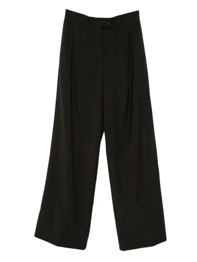 Sportmax Wool Trousers In Black