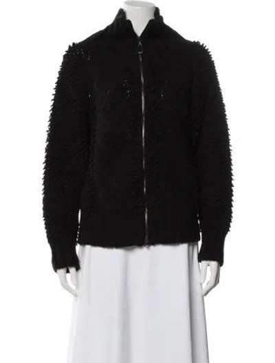 Pre-owned Sportmax Wool Turtleneck Sweater In Black