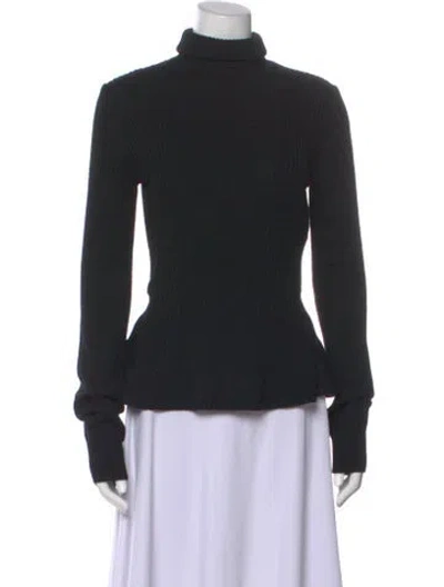 Pre-owned Sportmax Wool Turtleneck Sweater In Black
