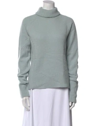 Pre-owned Sportmax Wool Turtleneck Sweater In Blue