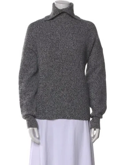 Pre-owned Sportmax Wool Turtleneck Sweater In Gray