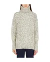 Sportmax Wool Turtleneck Sweater In White