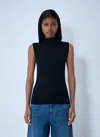 Sportmax Wool Turtleneck Top In Black
