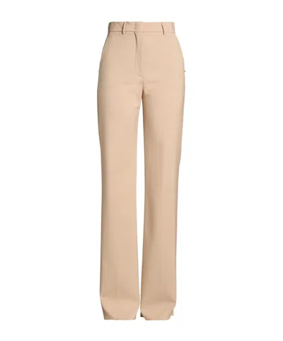 Sportmax Wool Wide-leg Pants In Neutral
