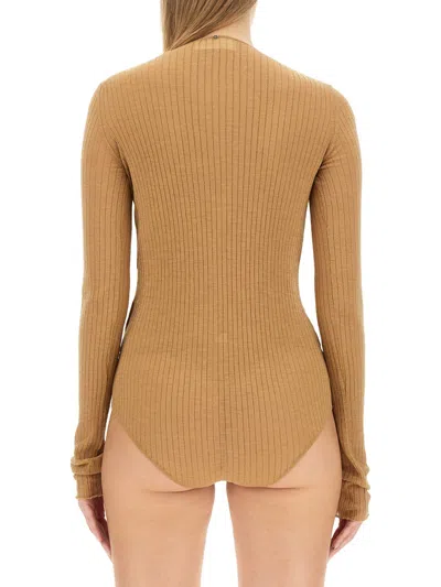 Sportmax Wool-blend Slim Fit Sweater In Neutral