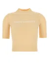 Sportmax Short-sleeve Knit Top In Avorio