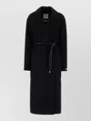 Sportmax Cappotto Zannata Oversize In Double Di Lana In Blue
