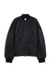 Sportmax Zebu Fitted Bomber Jacket In Black