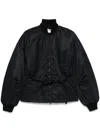 Sportmax Zebu Fitted Bomber Jacket In Black