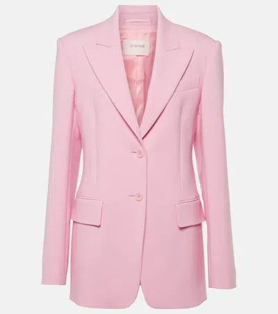 Sportmax Zermat Wool-blend Blazer In Pink