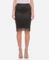 Sportmax Black Tulle Skirt With Rhinestones In Black
