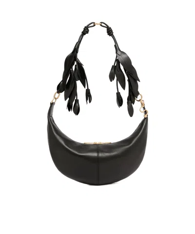 Sportmax Zipper Shoulder Bag In Black