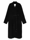 Sportmax Black Abbot Coat In Black