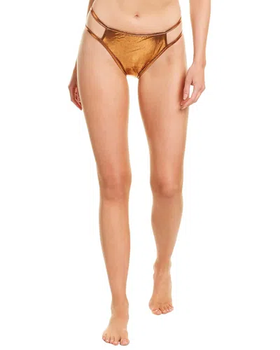 Sportsillustrated Swim Sports Illustrated Swim Cutout Bikini Bottom In Burgundy