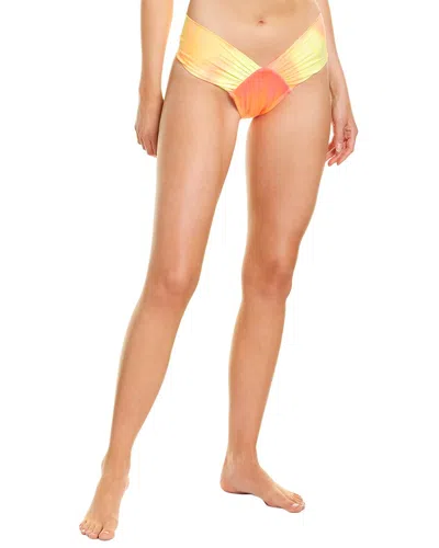 Sportsillustrated Swim Sports Illustrated Swim High-leg Ruched Bikini Bottom In Multi