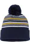 Sportsman 12 Striped Pom-pom Knit Beanie In Multi