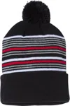 Sportsman 12 Striped Pom-pom Knit Beanie In Multi